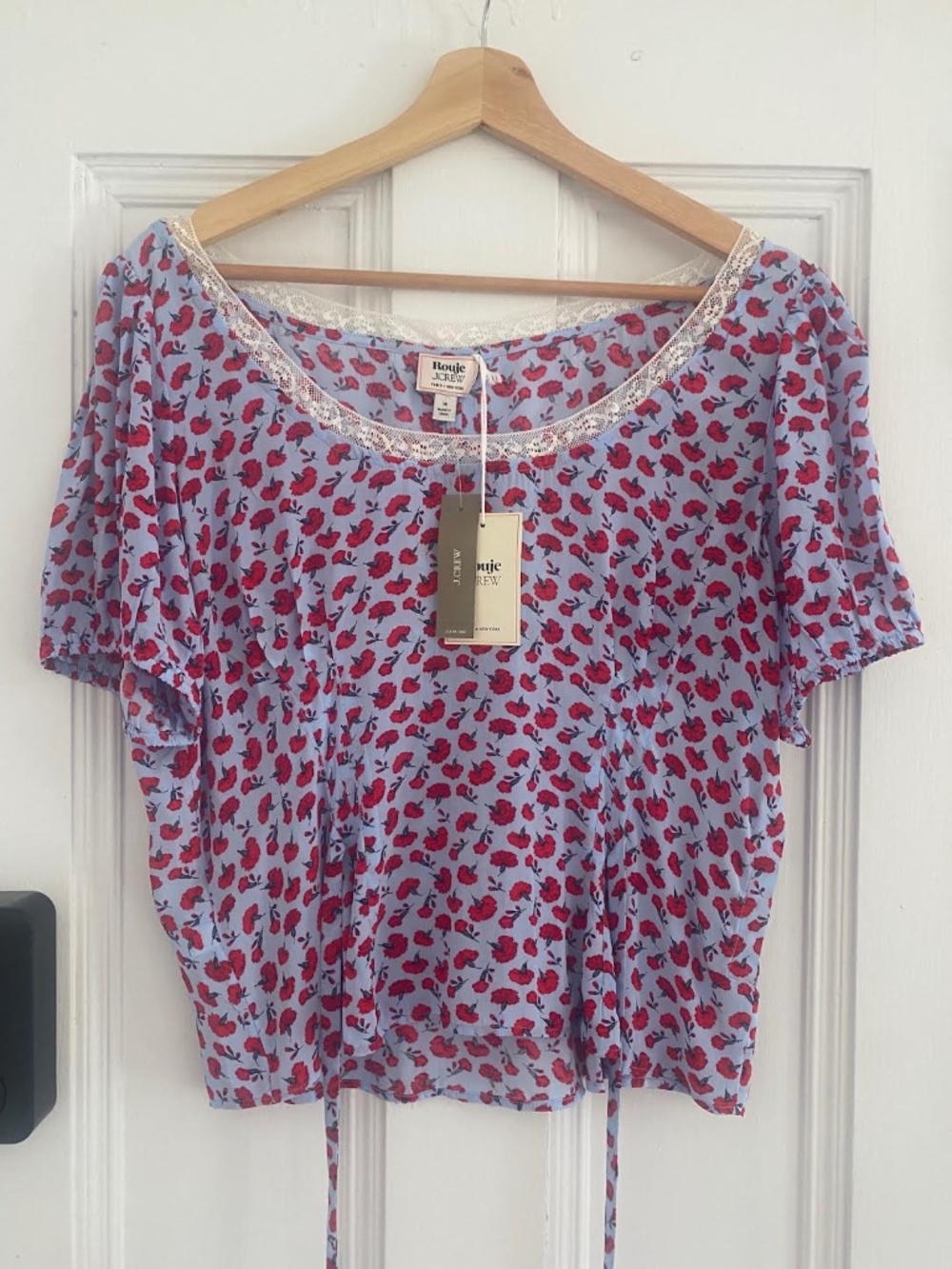 J. Crew x Rouje - Poet Top in Carnation - Size 14